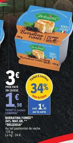E.Leclerc BURRATINA FUMÉE offre