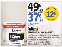 E.Leclerc PEINTURE BLANC RAPIDE offre