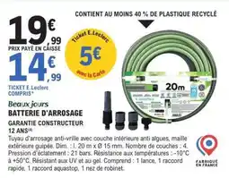E.Leclerc Batterie d'arrosage offre