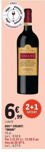 E.Leclerc DOCG Chianti 'IMANI' offre