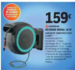 E.Leclerc GARDENA DEVIDOIR MURAL 30 M offre