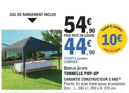 E.Leclerc TONNELLE POP-UP offre