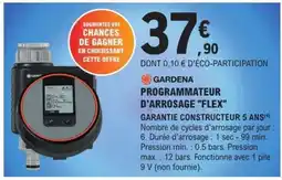 E.Leclerc GARDENA PROGRAMMATEUR D'ARROSAGE FLEX offre