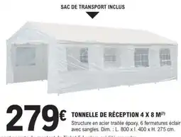 E.Leclerc TONNELLE DE RECEPTION 4 X 8 M offre
