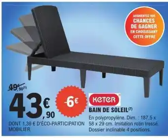 KETER BAIN DE SOLEIL