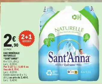 EAU MINERALE NATURELLE SANT'ANNA