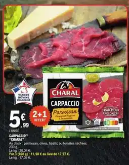 E.Leclerc Carpaccio CHARAL offre