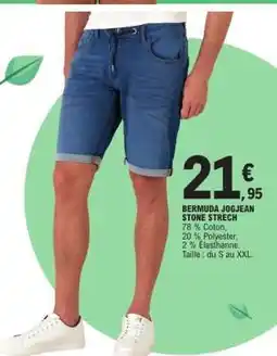 E.Leclerc BERMUDA JOGJEAN STONE STRECH offre