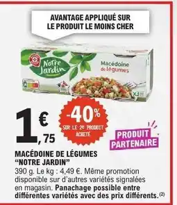 E.Leclerc MACÉDOINE DE LÉGUMES 'NOTRE JARDIN' offre