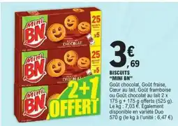 E.Leclerc BISCUITS 'MINI BN' offre