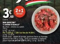 E.Leclerc MINI INVOLTINI “L’APÉRO D’ACHILLE” offre