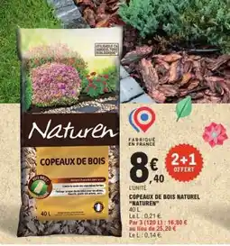 E.Leclerc COPEAUX DE BOIS NATUREL “NATUREN” offre