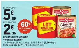 E.Leclerc Le Cassoulet Mitonné William Saurin offre