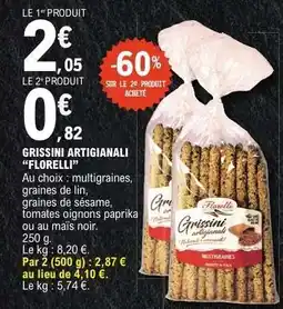 E.Leclerc GRISSINI ARTIGIANALI FLORELLI offre