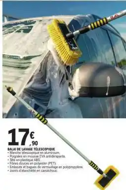 E.Leclerc BALAI DE LAVAGE TÉLESCOPIQUE offre