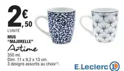E.Leclerc Mug 'Majorelle' Artime offre