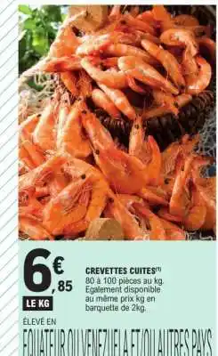 E.Leclerc CREVETTES CUITES offre