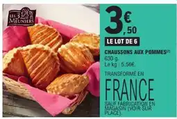 E.Leclerc CHAUSSONS AUX POMMES offre