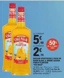 E.Leclerc OLD NICK Punch Planteur offre
