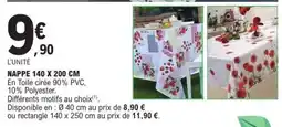 E.Leclerc NAPPE 140 X 200 CM offre