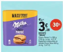 E.Leclerc Biscuits 'Milka' offre