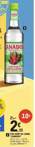 E.Leclerc PUR SIROP DE CANNE CANADOU offre