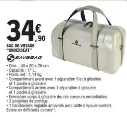 E.Leclerc SAC DE VOYAGE UNDERSEAT offre