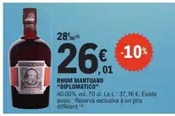 E.Leclerc Rhum Mantuano Diplomatico offre