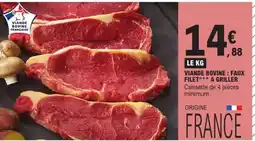 E.Leclerc Viande bovine : faux-filet*** à griller offre