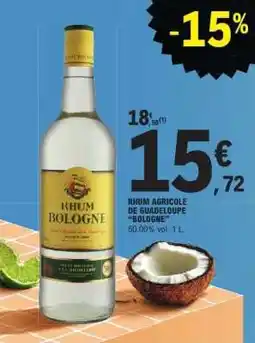 E.Leclerc RHUM AGRICOLE DE GUADELOUPE BOLOGNE offre