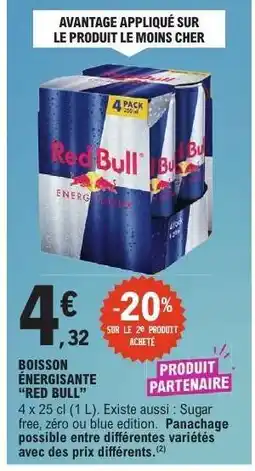 E.Leclerc Boisson énergisante 'Red Bull' offre