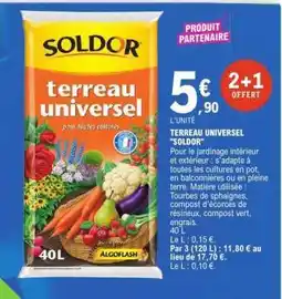E.Leclerc TERREAU UNIVERSEL SOLDOR offre