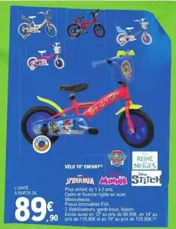 E.Leclerc VÉLO 10'' ENFANT offre