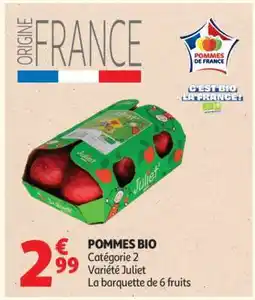 Auchan Pommes Bio offre