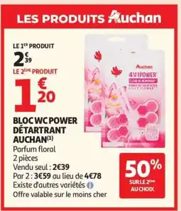 Auchan BLOC WC POWER DÉTARTRANT AUCHAN offre