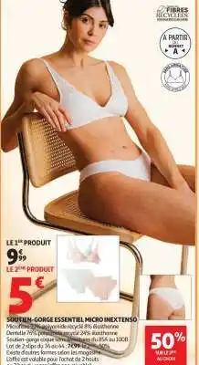 Auchan SOUTIEN-GORGE ESSENTIEL MICRO INEXTENSO offre