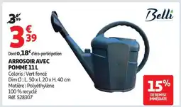 Auchan ARROSOIR AVEC POMME 11L offre