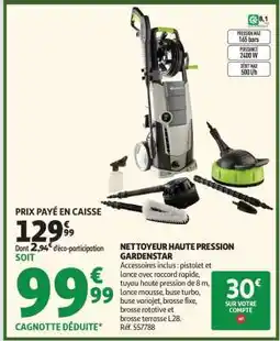 Auchan Nettoyeur Haute Pression Gardenstar offre