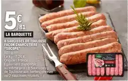E.Leclerc Socopa - saucisses de toulouse façon charcutière offre