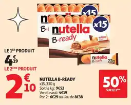 Auchan Nutella b-ready offre