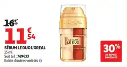 Auchan Sérum le duo l'oreal offre