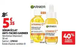 Auchan Sérum éclat anti-taches garnier offre