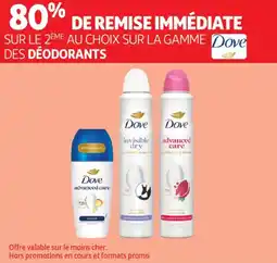 Auchan Dove des déodorants offre