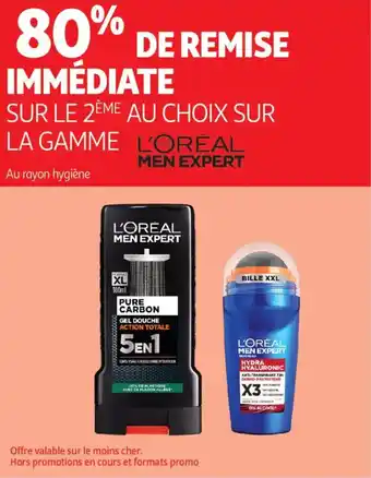 Auchan L'oréal men expert offre