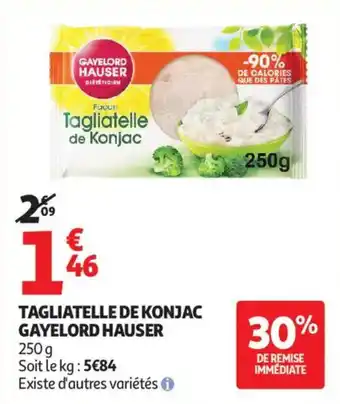 Auchan Tagliatelle de konjac gayelord hauser offre