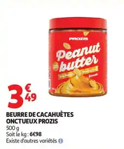 Auchan Beurre de cacahuètes onctueux prozis offre