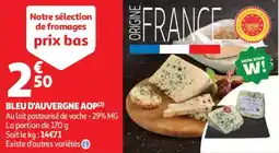 Auchan Bleu d'auvergne aop offre