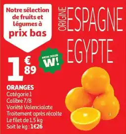 Auchan Oranges offre