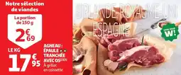 Auchan Agneau épaule tranchée avec os offre