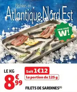 Auchan Filets de sardines offre